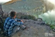 Вулкан Иджен, вид на кислотное озеро - Экскурсии на Бали и по Индонезии